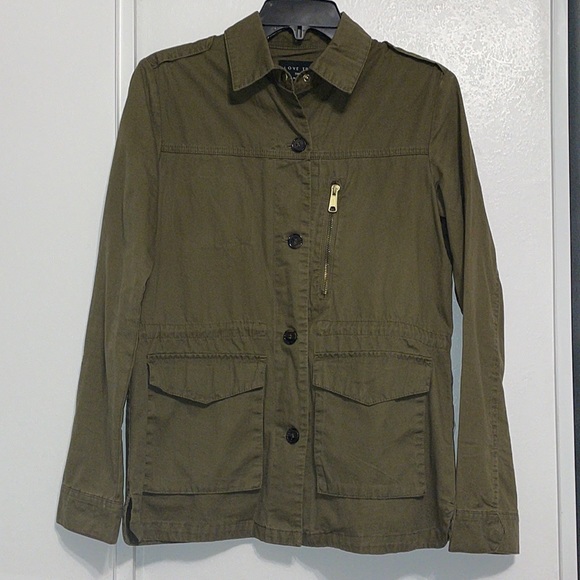 Love Tree Lightweight Thin Green Utility Jacket- Size S (**Make An Offer**) - Picture 1 of 5